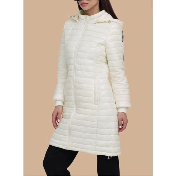 Women Long Warm Ultralight Puffer Jacket Coat With Adjustable Hood Winter Outdoo - Picture 3 of 11